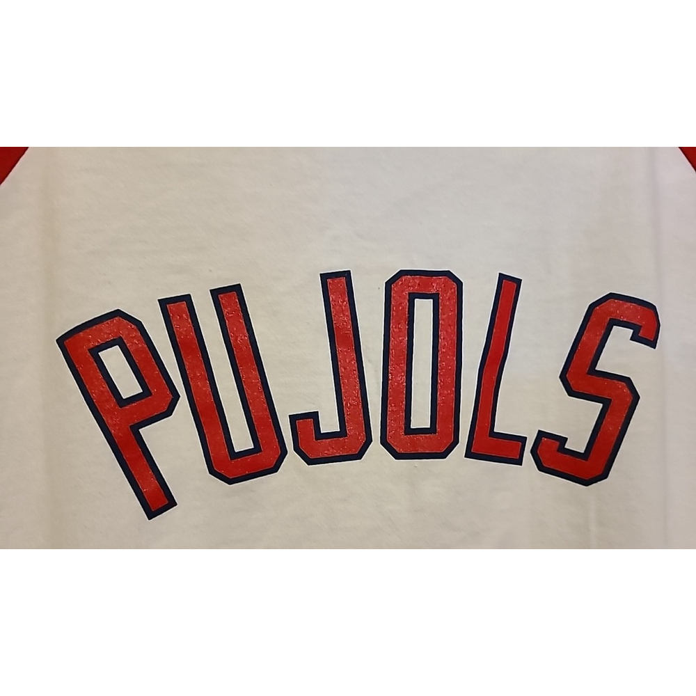 Vintage MLBPA Cardinals Pujols Long Sleeve Shirt 2XL XXL Majestic Players Choice - Picture 8 of 12